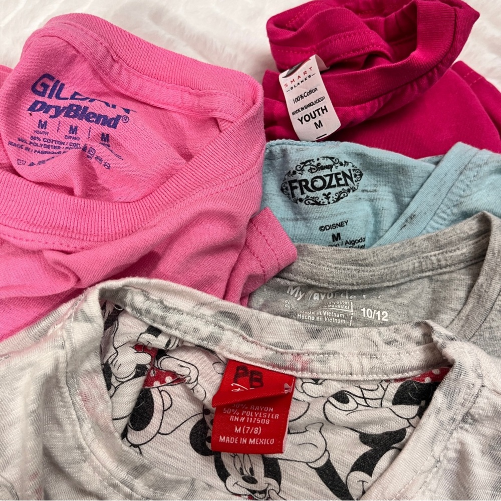 Girls' Graphic T-Shirts Size‎ medium Minnie Mouse Frozen - Picture 14 of 16